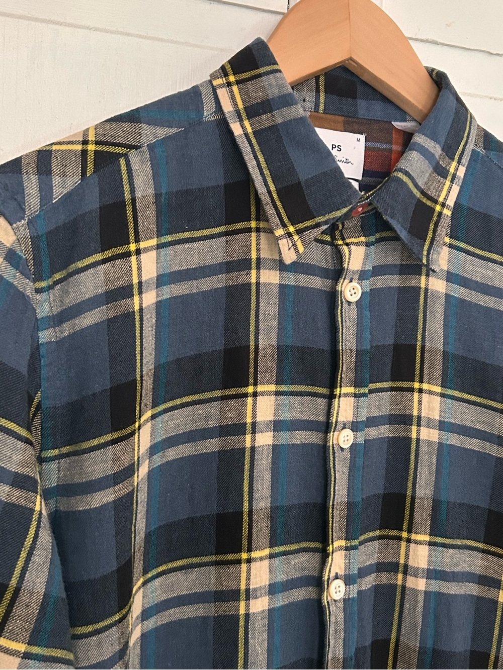 Paul Smith Mens Size M Tailored Fit Long Sleeve Button Down Plaid Shirt - Picture 10 of 12